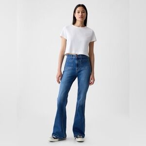 GAP high rise 70’s Flare Jeans